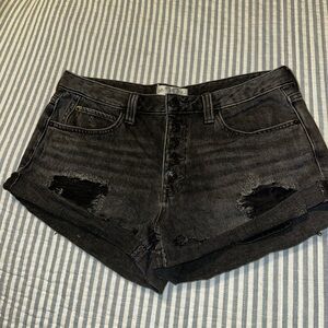 We the Free Denim Shorts: Black